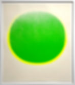 Rupprecht Geiger, Grüner Kreis auf Weiß, 1971