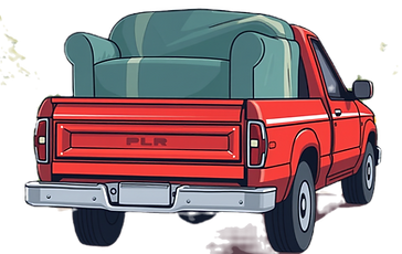 red pickup truck delivering a profession