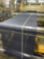 A hanten being woven on a machine