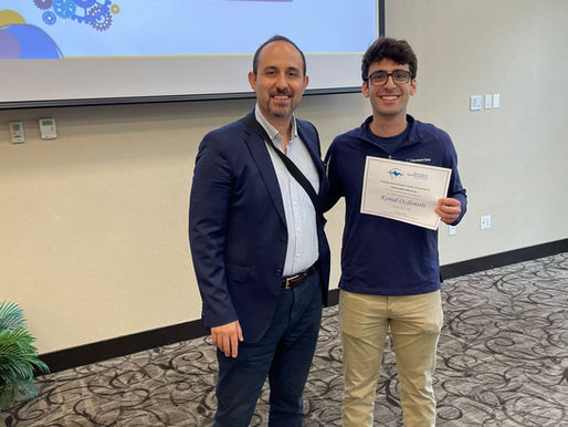 Congratulations to our undergraduate student for receiving a poster award!