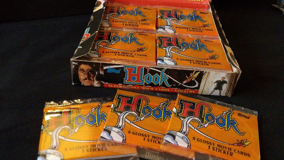Lot de 3 Boosters HOOK, la revanche du captaine Crochet, neuf et scellé (1991)