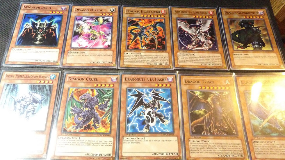 Miniature : Lot de cartes collection Yu Gi Oh! TCG, Théme: 'Dragon', ancienne séries