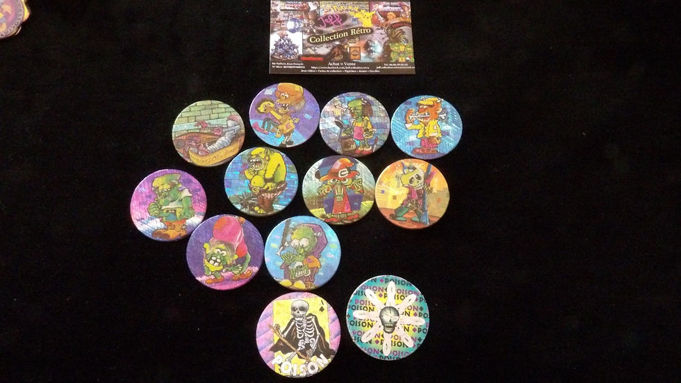 Pogs, Chupa Caps & Bamcaps, Monstre et Halloween.
