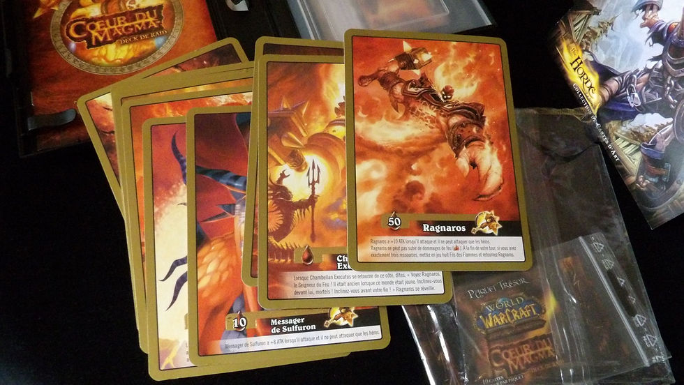 Miniature : Coffret ouvert Wow TCG : 'Coeur de Magma', éd. Upper Deck 2006