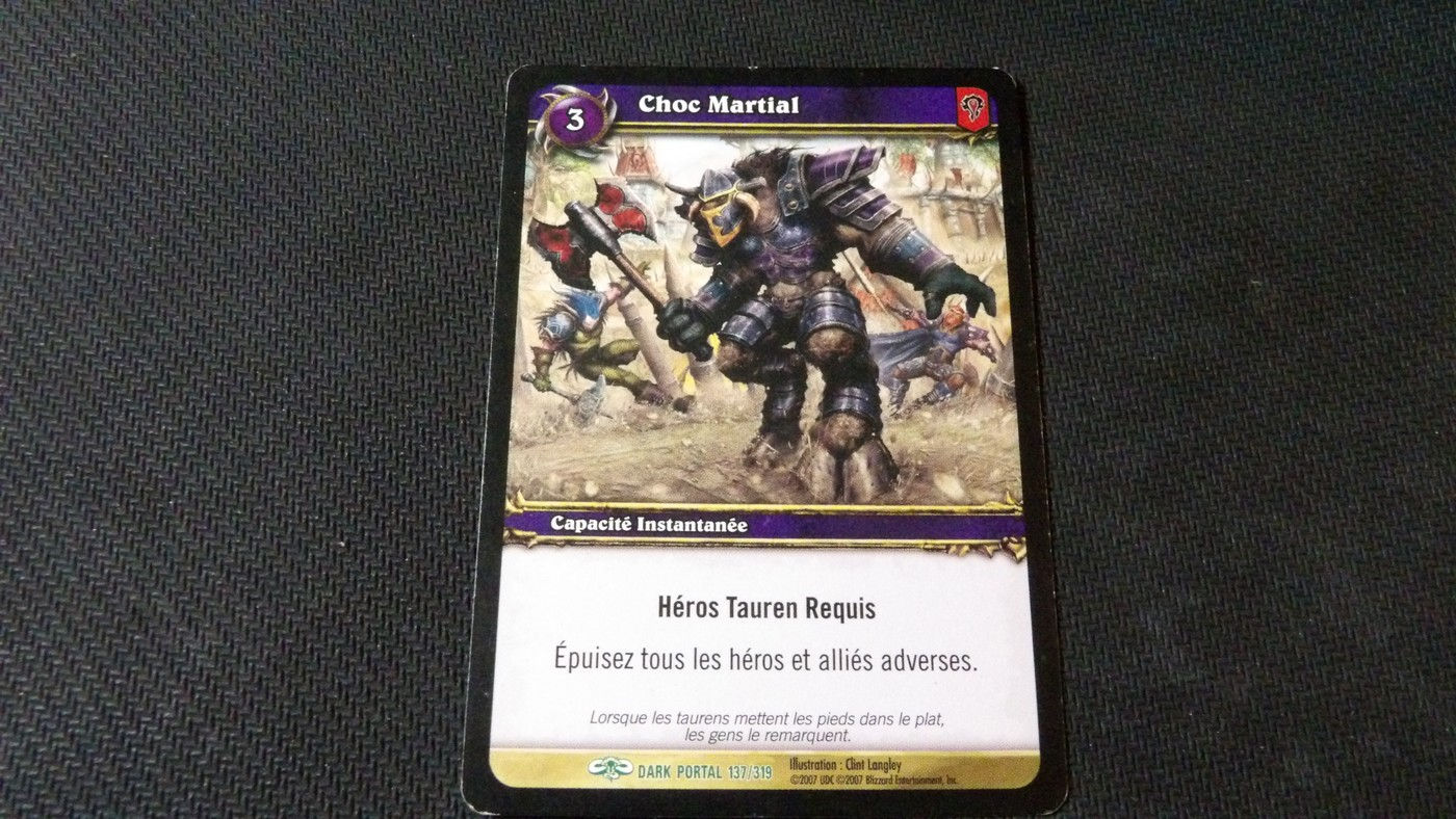 Capacité de la Horde : 'Choc Martial 137/319, Porte des Ténébres FR