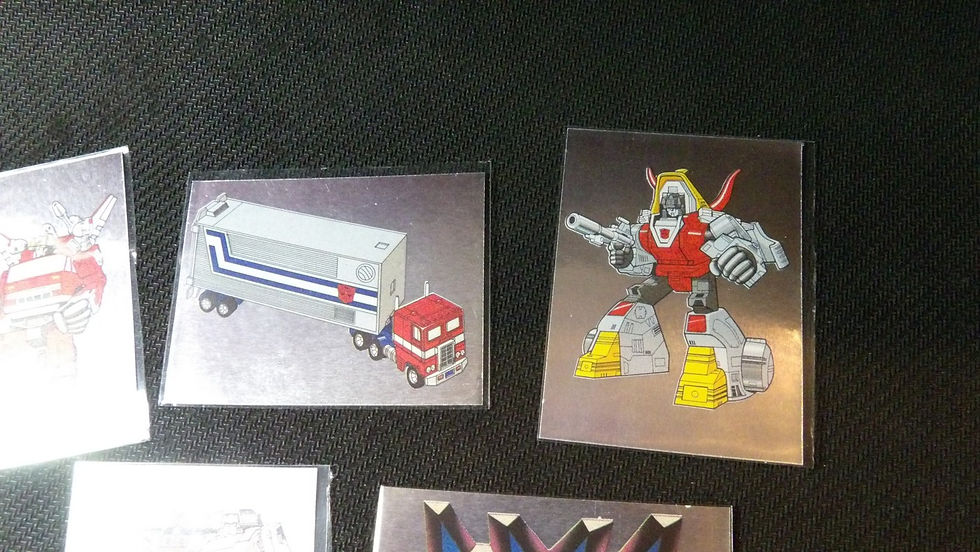 Miniature : Image Panini, Collection Transformers 1986, Brillante à l'unité