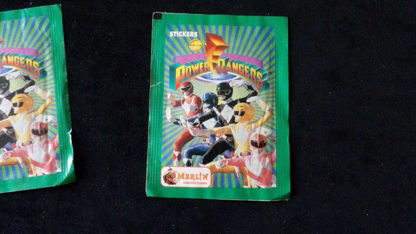 Sachet scellé, ' Power Rangers ', Merlin Collection 1994