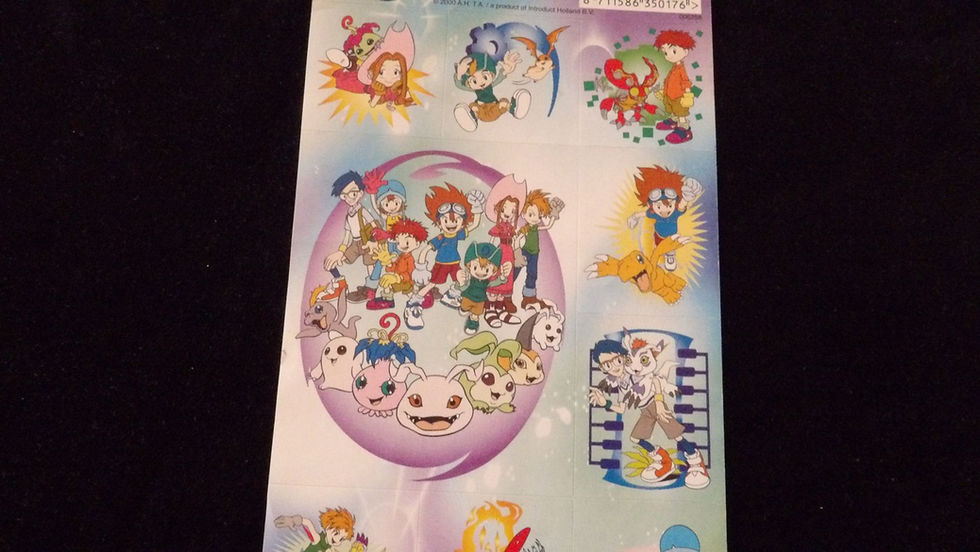 Miniature : Planche de stickers Digimon collection, série 1999-2000