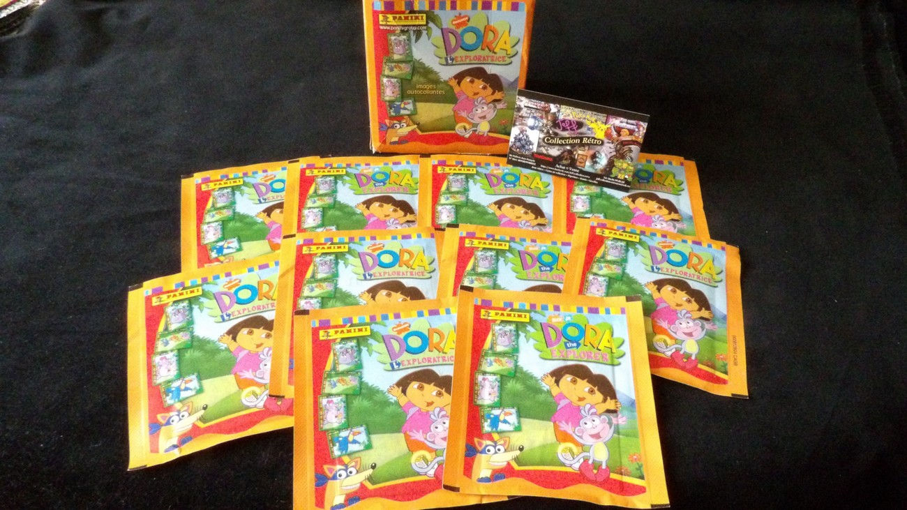 Collection Dora l'exploratrice, lot de 10 sachets Panini 2004