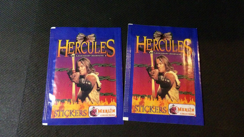 2x Sachets scellés, 'Hercules', Merlin collection 1996