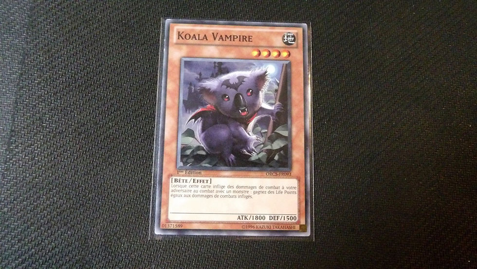 Carte Yu Gi Oh! TCG, Carte Monstre:'Koala Vampire' /ORCS-FR093