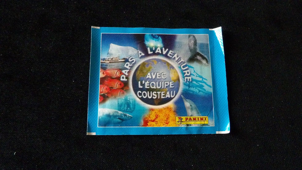 Sachet scellé Panini, ' L'Équipe Cousteau ', version FR 1999