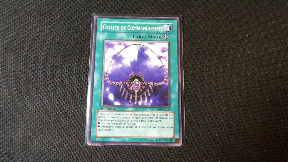 Carte Yu Gi Oh! TCG, Carte Magie 'Collier de Commandement' /YSDJ-FR027