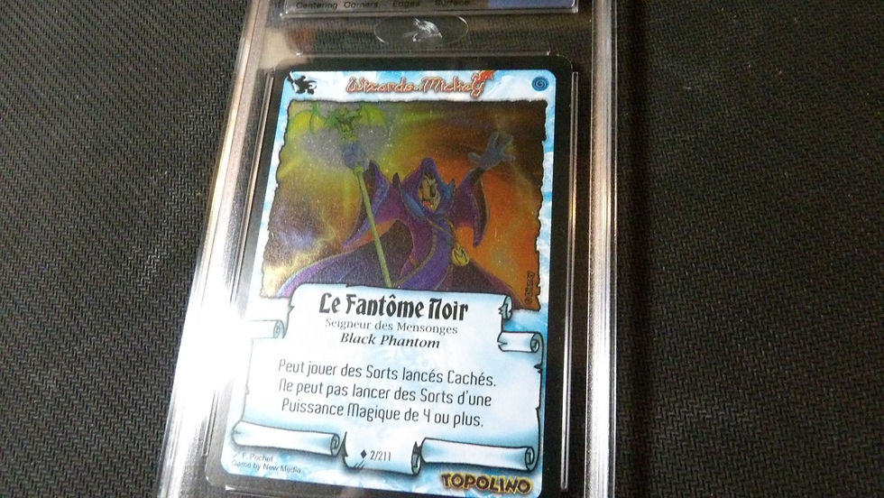 Miniature : 'Wizards of Mickey: Le Fantôme Noir Foil 2/211' MTG Grade 7.5