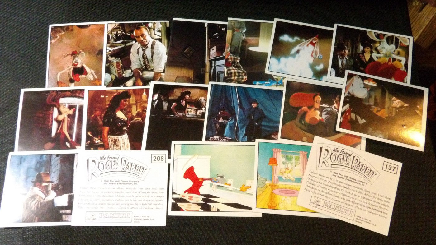 Image Panini, 'Roger Rabbit' 1988, à l'unité.
