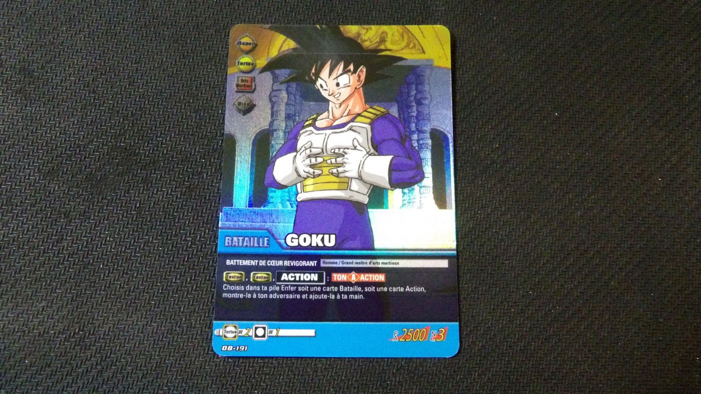 Carte Dragon Ball, Collection SJCC 2009-2010 Bandaï, N°DB-191 Holo