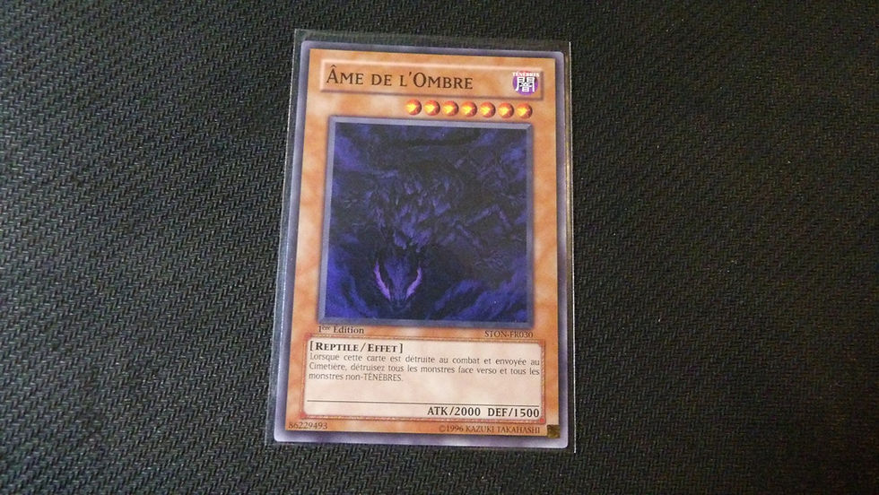 Carte Yu Gi Oh! TCG, Carte Monstre: 'Ame de l'Ombre' /STON-FR030