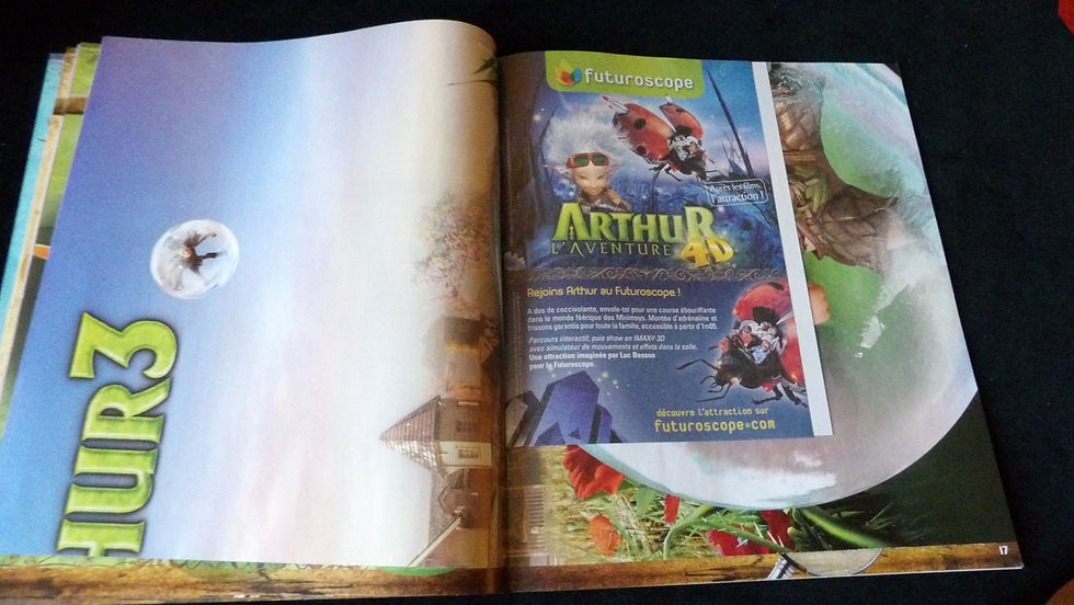 Miniature : Album Panini, Arthur 3: La Guerre des Deux Mondes, édition 2010