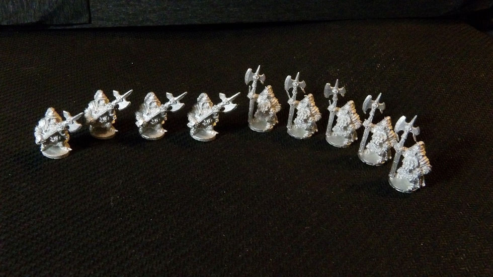 Miniature : Figurines miniature 11mm Warhammer/ Warmaster, en métal ' Nains '