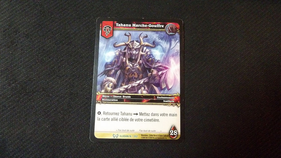 Miniature : Carte WoW TCG, Héros Druide de la Horde, à l'unité.