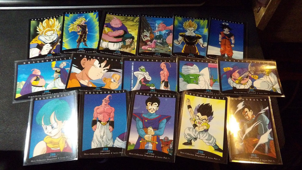 Miniature : Carte Dragon Ball, Collection "1995 Héros Collection DBZ Serie 3", à l'unité.