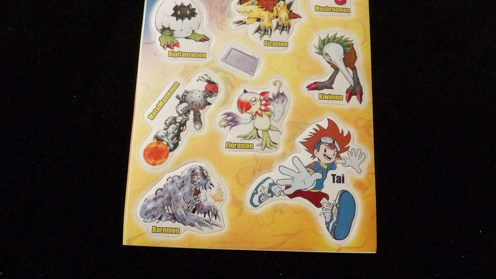 Miniature : Planche de stickers Digimon collection, illust. Taï, séries 1999-2000