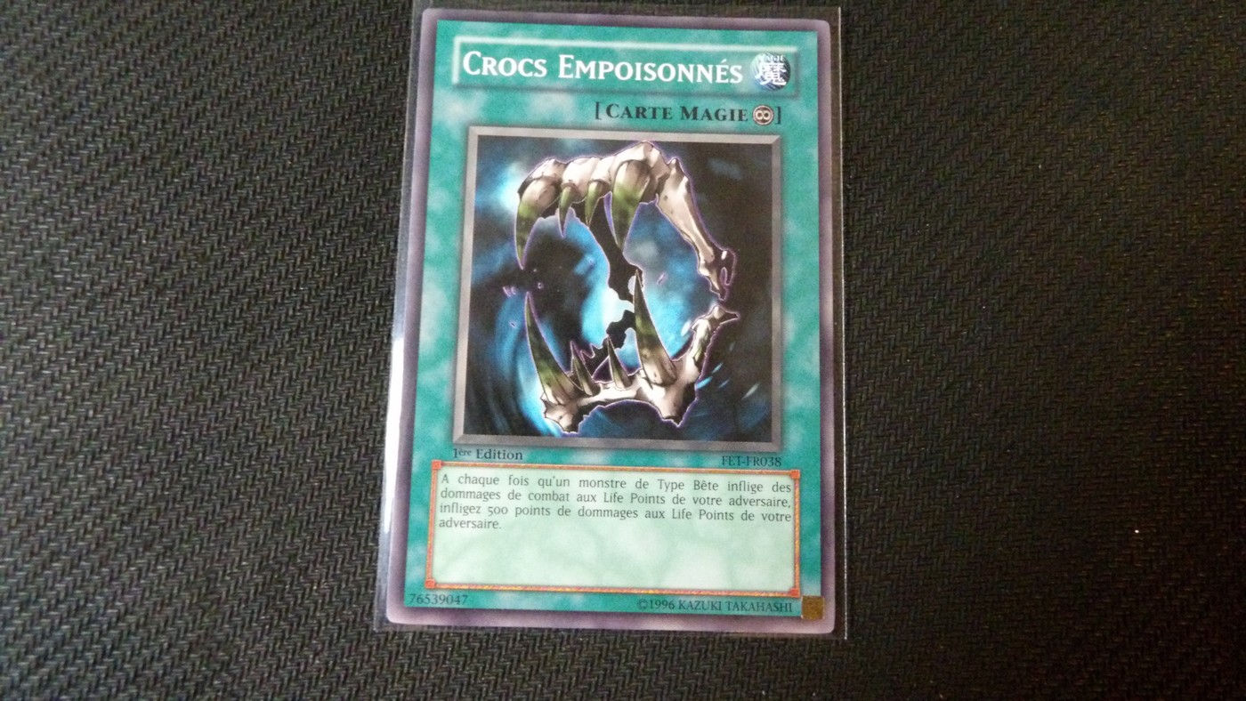 Carte Yu Gi Oh! TCG, Carte Magie 'Crocs Empoisonnés' /FET-FR038