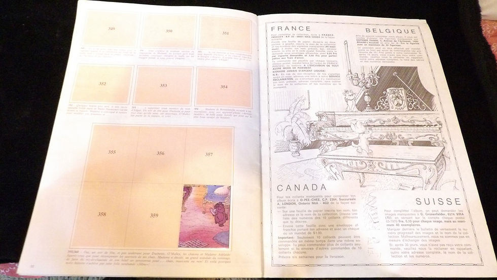 Miniature : Album Panini, 'Les Aristochats', édition 1982