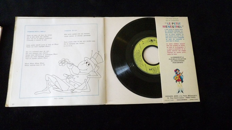 Miniature : Disque Vinyle et son livret d'histoire 'Maya l'Abeille', édition 1978