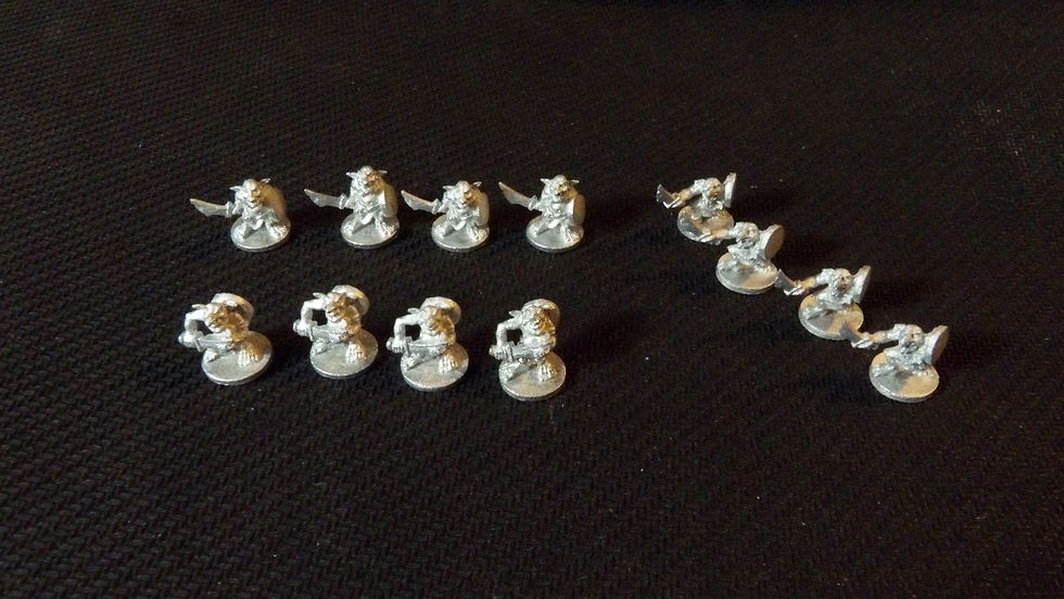 Figurines miniature 11mm Warhammer/ Warmaster, en métal ' Goblins '