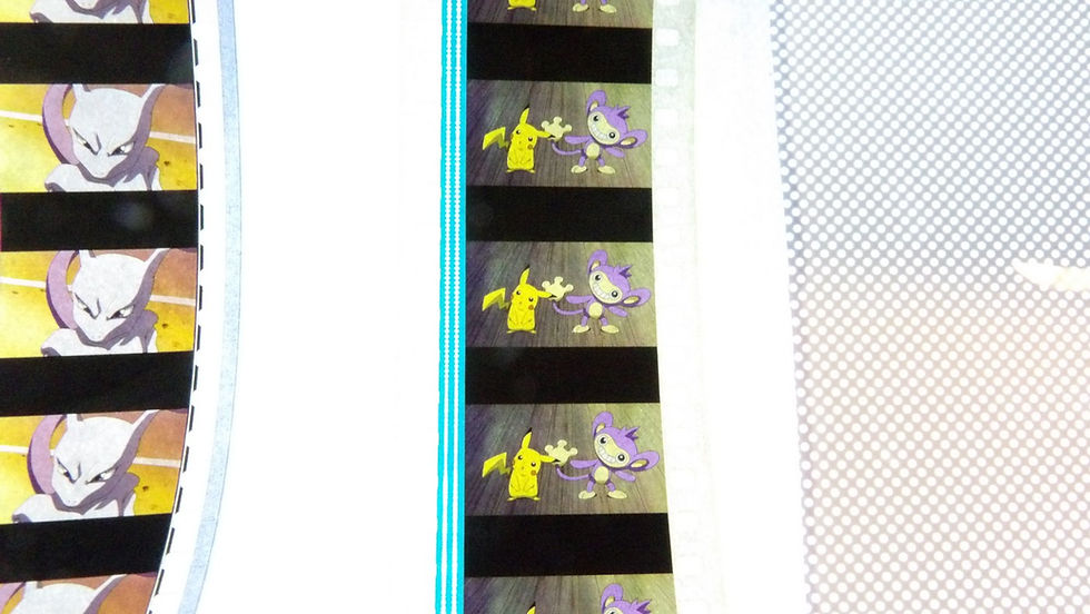 Miniature : Morceaux de Pellicules de film cinéma 35mm, 'Pokémon', à l'unité.