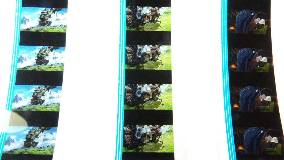 Miniature : Morceaux de Pellicules de film cinéma 35mm, 'Studio Ghibli Animation' à l'unité.