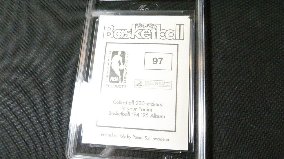 Miniature : Sticker collection : 'Shaquille O'Neal #97', Panini NBA 94-95 MTG Grade 8.5
