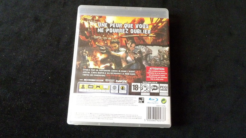 Miniature : Jeu PS3, Resident Evil 5, édition Capcom 2009