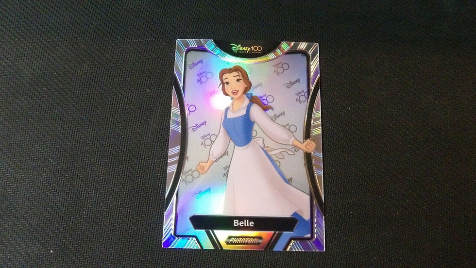 Cartes 100 Years of Disney, Limited collection ' Belle ' Phantom Foil