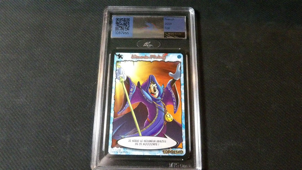 Miniature : 'Wizards of Mickey: Le Fantôme Noir Foil 2/211' MTG Grade 7.5
