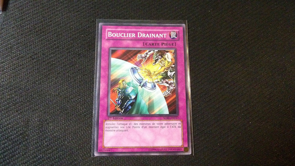 Carte Yu Gi Oh! TCG, Carte Piège: 'Bouclier Drainant' /SDRL-FR037