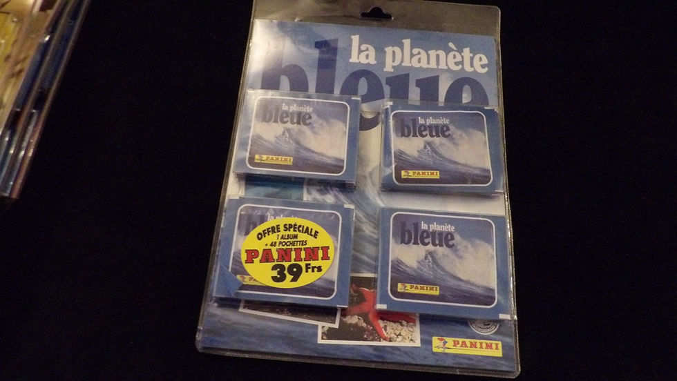 Album Panini + 48 sachets scellés sous Blister, 'La Planéte Bleue', édition 1995