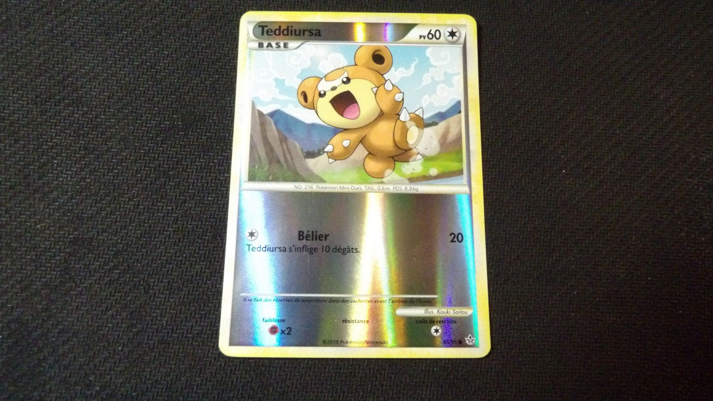 Teddiursa reverse 65/95, série HGSS Déchainement