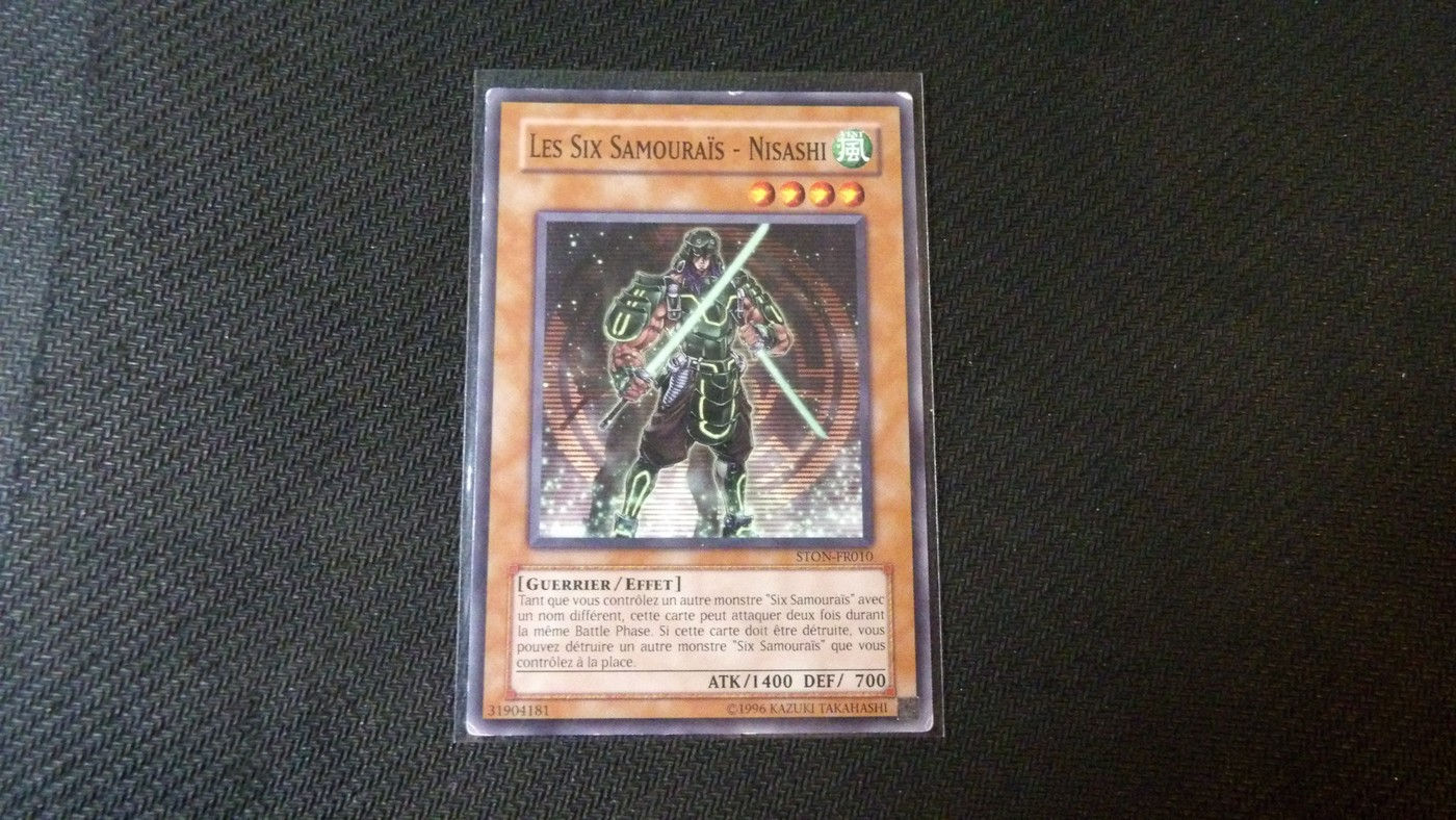 Carte Yu Gi Oh! TCG, Carte Monstre: 'Les Six Samouraïs-Nisashi' /STON-FR010