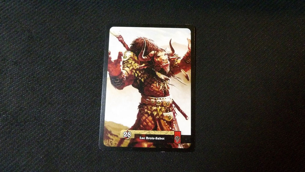 Miniature : Carte WoW TCG, Héros Druide de la Horde, à l'unité.