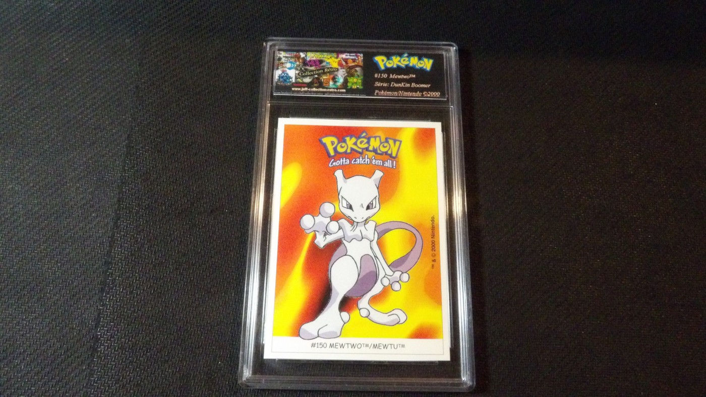 Carte Pokémon 'Mewtwo #150', Boomer DunKin 2000