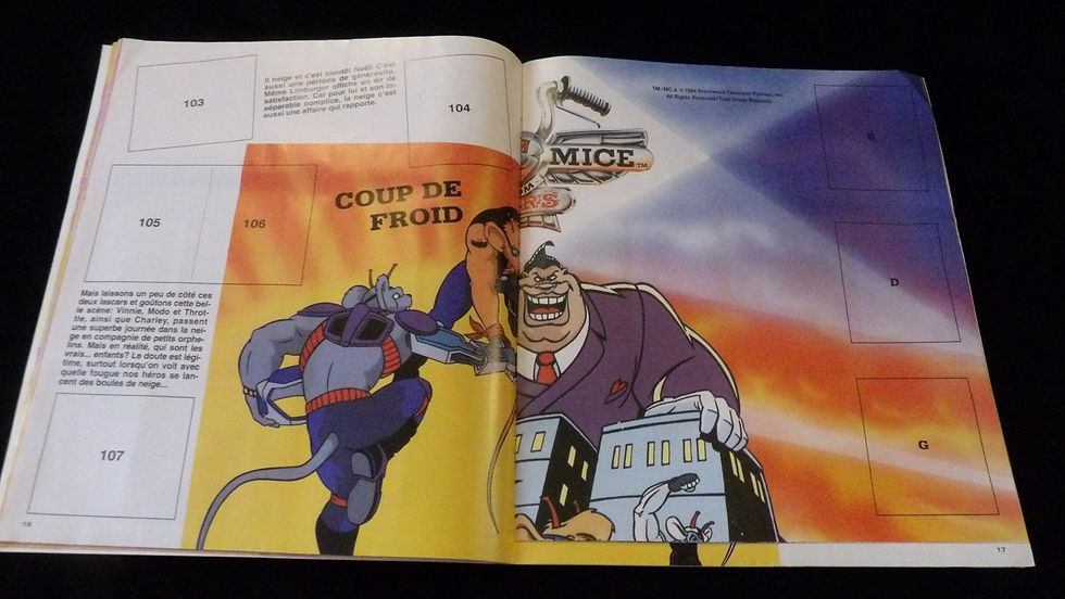 Miniature : Album Panini + 30 sachets, 'Biker Mice', édition 1994
