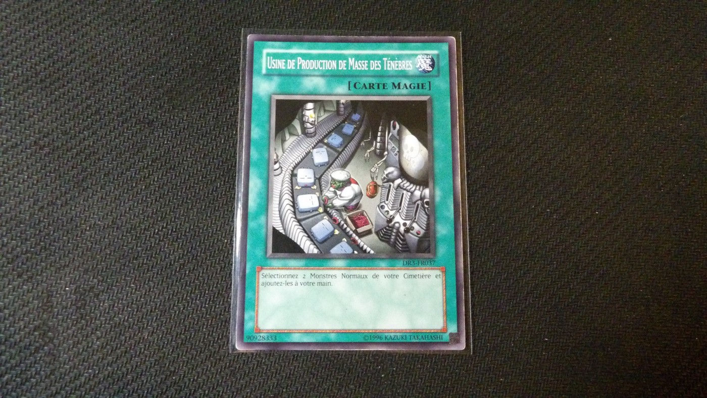 Carte Yu Gi Oh! TCG, Carte Magie 'Usine de Prod. de Masse des Ténéb.' /DR3-FR037