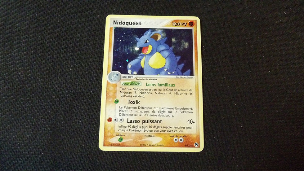 Nidoqueen Holo 9/112, série Ex Rouge feu/ Vert feuille