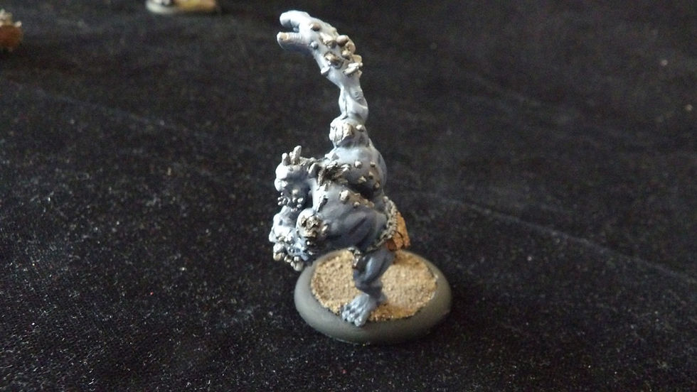 Miniature : Figurine TrollBlood : Light Beast ' Slag Troll, peinte.