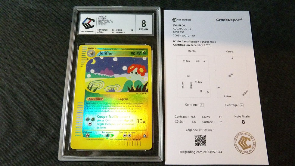Miniature : Carte Pokémon : 'Joliflor Rev. 5/147', Gradé CCC Grading 8