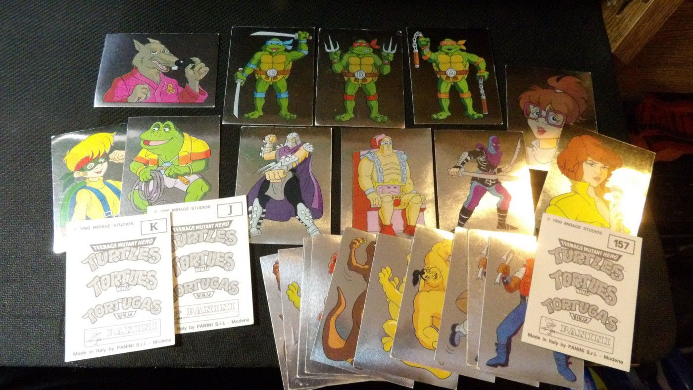 Image Panini, 'Tortues Ninja' 1990, à l'unité./ Brillante