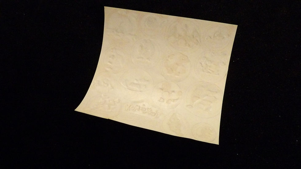 Miniature : Feuilles de stickers, 'Pokémon Laser Sticker Déco' collection 1999, petit format