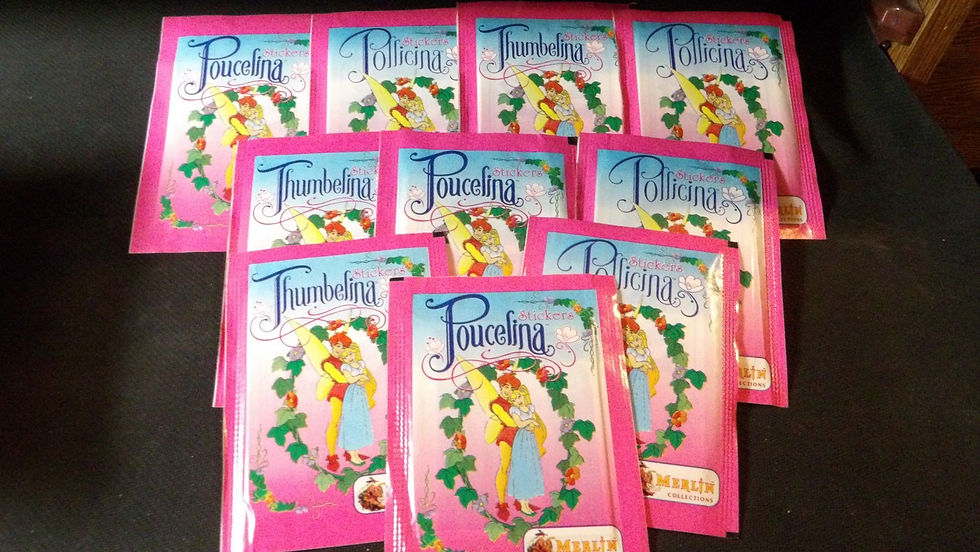 Lot de 10 sachets scellés , 'Poucelina', Merlin Collection 1994